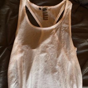 Gymshark White Flow Tank Top